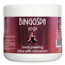 BINGOSPA Cynamonowy peeling do ciała z lotosem  600g